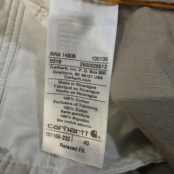 Carhartt‎ Relaxed Fit Khaki Pants Sz 40 - Picture 7 of 11